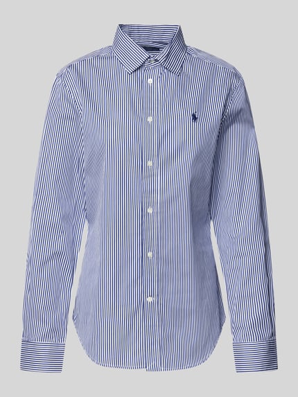 Polo Ralph Lauren Bluzka koszulowa o kroju regular fit z wyhaftowanym logo Królewski niebieski 2