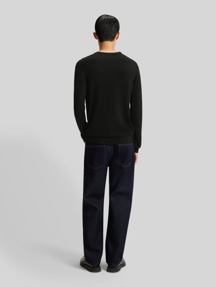 HUGO Regular Fit Strickpullover aus reiner Wolle Modell 'SAN CEDRIC' Black 5