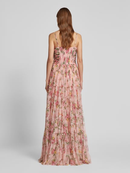 Lace & Beads Abendkleid mit Herz-Ausschnitt Pink 5