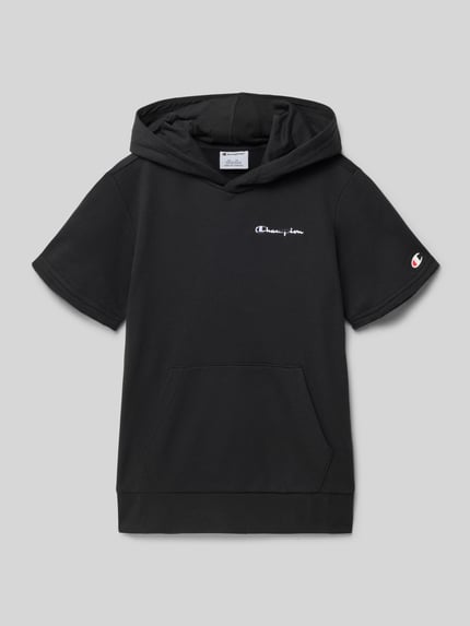 Champion Regular Fit T-Shirt mit Kapuze Black 1