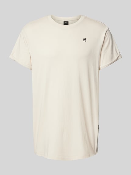 G-Star RAW T-shirt met labeldetail Offwhite gemêleerd - 2
