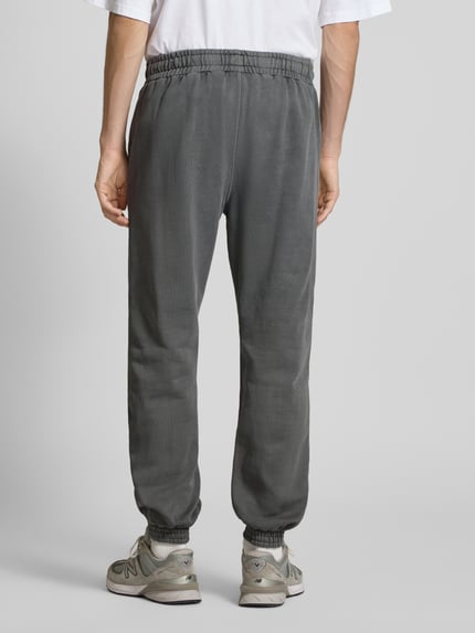 PEGADOR Tapered fit sweatpants met labelstitching Zwart - 5