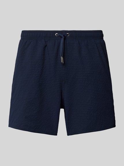 Armani Exchange Regular Fit Badeshorts mit elastischem Bund Marine 1