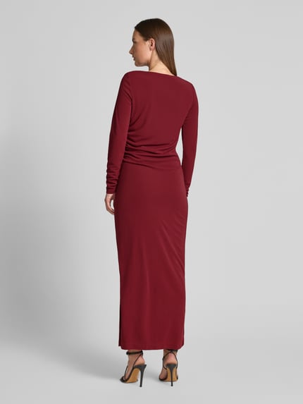 GUIDO MARIA KRETSCHMER WOMAN Maxikleid mit Falten-Detail Modell 'Helen' Bordeaux 5