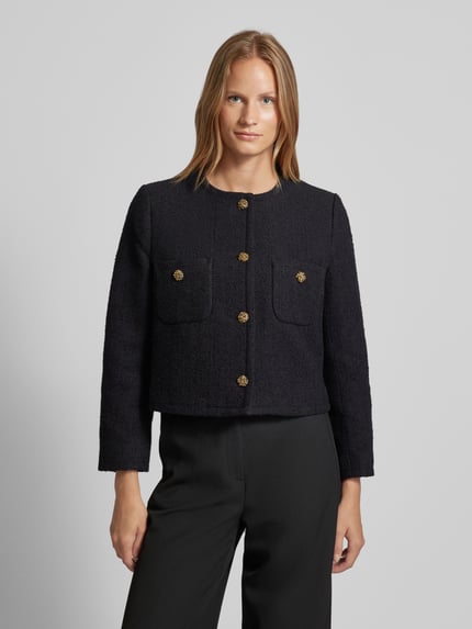 ba&sh Blazer mit aufgesetzten Brusttaschen Modell 'MEREDITH' Black 4