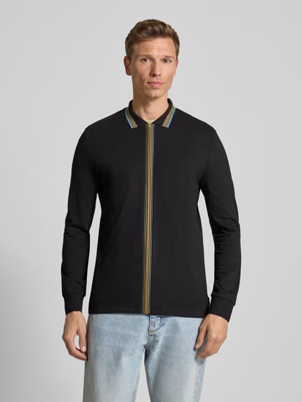 Paul Smith Regular Fit Cardigan mit Reißverschluss Black 4