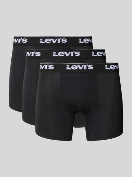 Levi's® Trunks mit Label-Bund im 3er-Pack Black 1