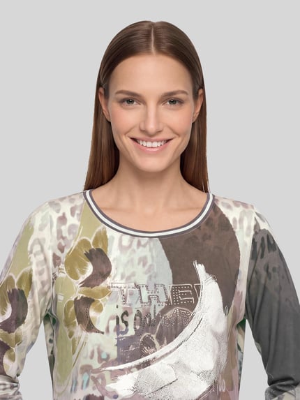 Betty Barclay 3/4-Shirt mit elastischem Saumabschluss Mint 3