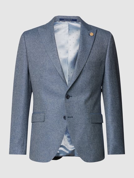 Regular Fit 2-Knopf-Sakko mit Seide-Anteil Shop The Look MANNEQUINE