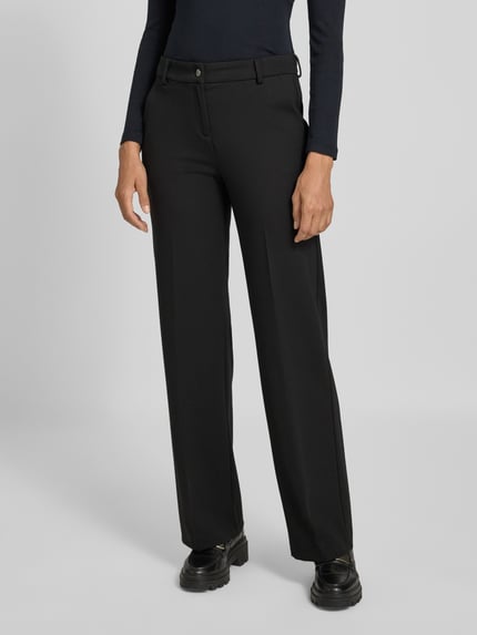 Brax Regular Fit Stoffhose mit Bügelfalte Modell 'Maine' Black 4