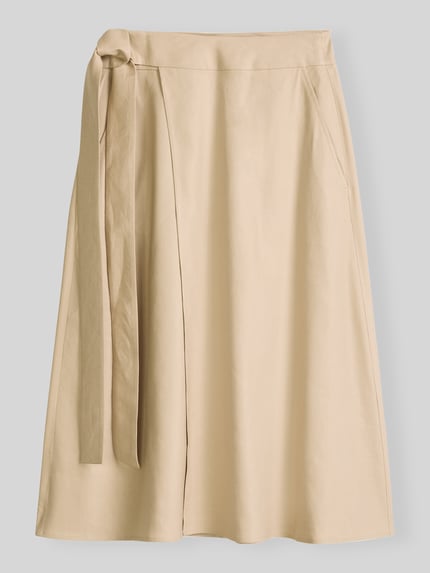 Marc O'Polo Regular Fit Midi-Rock aus Leinen-Mix Sand 2