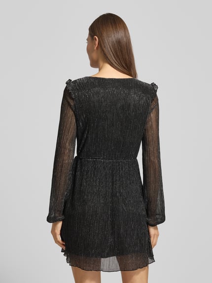 GUIDO MARIA KRETSCHMER WOMAN Cocktailjurk met V-hals, model 'Cassidy' Zilver - 5