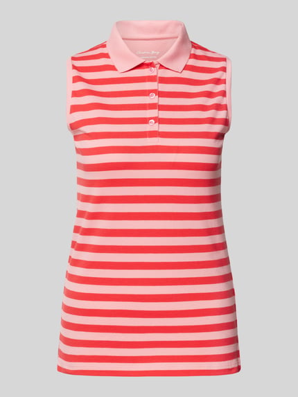 Christian Berg Woman Tanktop met polokraag Felroze - 2