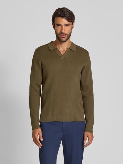 Lindbergh Relaxed Fit Pullover mit Strukturmuster Oliv 4