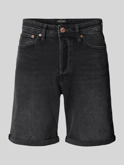 JACK & JONES Regular Fit Jeansshorts im 5-Pocket-Design Modell 'RICK' Black 2