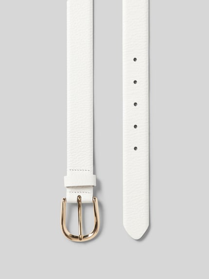 Weinmann Riem van echt leer Model 'Adra' Wit - 3