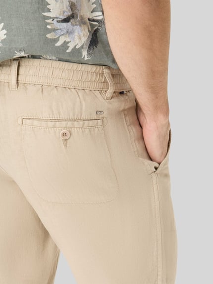 Brax Regular Fit Bermuda aus reinem Leinen Modell 'BALU' Beige 6
