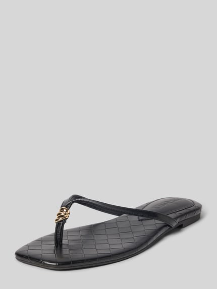 Steve Madden sandalen van echt leer model 'Maliyah' Zwart - 1