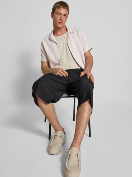 Tommy Jeans Regular fit vrijetijdsoverhemd met all-over motief Beige - 3