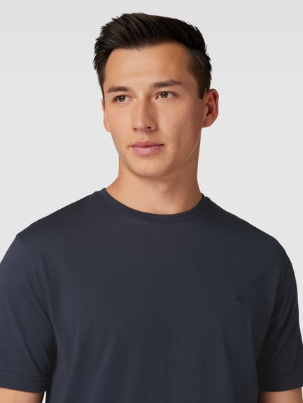 HECHTER PARIS T-Shirt-Set mit Logo-Stitching Marine 3