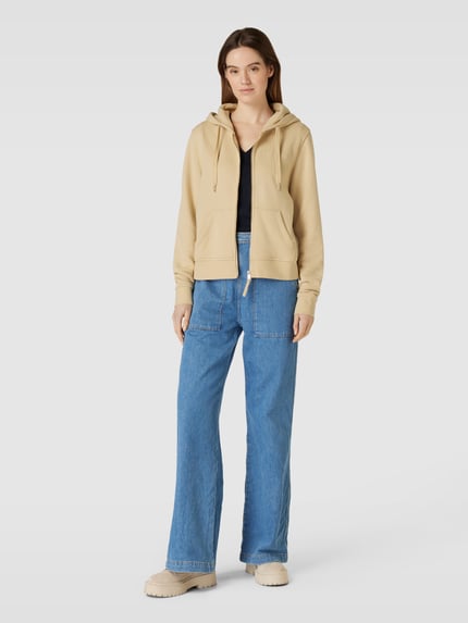 Tommy Hilfiger Sweatjacke mit Label-Schriftzug Beige 1