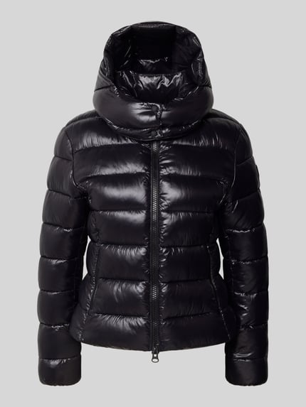 Save The Duck Gewatteerd jack met ritszakken, model 'COSMARY' Zwart - 2