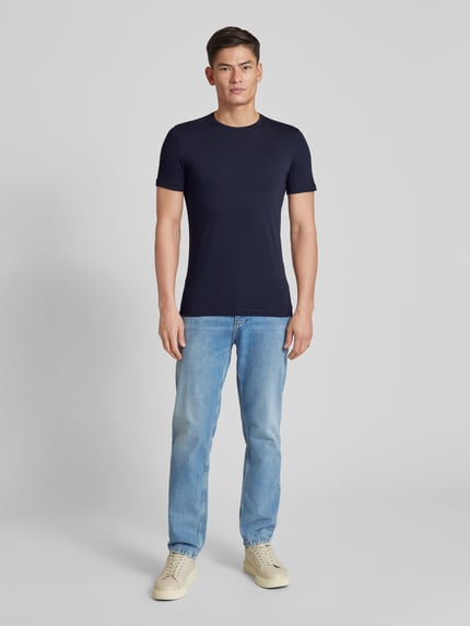 s.Oliver BLACK LABEL Regular Fit T-Shirt mit Rundhalsausschnitt Blau 1