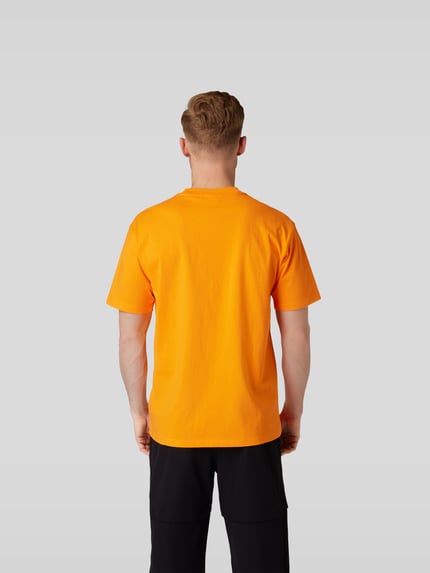 PUMA T-shirt met labelprint Oranje - 5