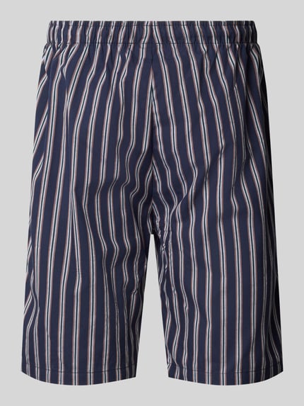 Produktfoto, Pyjama-Shorts mit elastischem Bund und Tunnelzug von bugatti, piżama, bawełna, krój regular fit, wzór na całej powierzchni