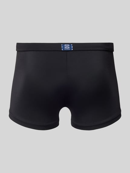 HOM Zwembroek in effen design, model 'SEA LIFE' Zwart - 3