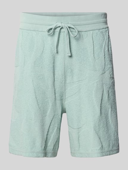 Produktfoto, Regular Fit Sweatshorts aus Baumwoll-Mix Modell 'ASURFER' von BOSS Orange, Optik: Unifarben, Struktur-Muster, Frottee-Textur.