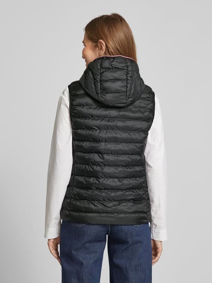 Tommy Hilfiger Kamizelka pikowana z kapturem Czarny 5