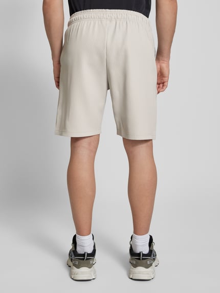 PEGADOR Shorts mit elastischem Bund und Label-Stitching Modell 'TROY' Hellgrau 5