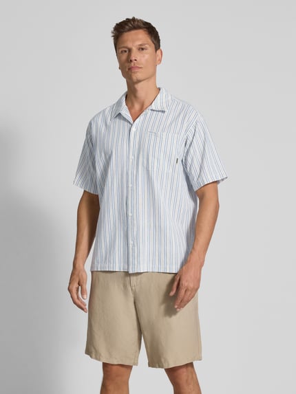 WOODBIRD Regular fit vrijetijdsoverhemd met borstzak Lichtblauw - 4