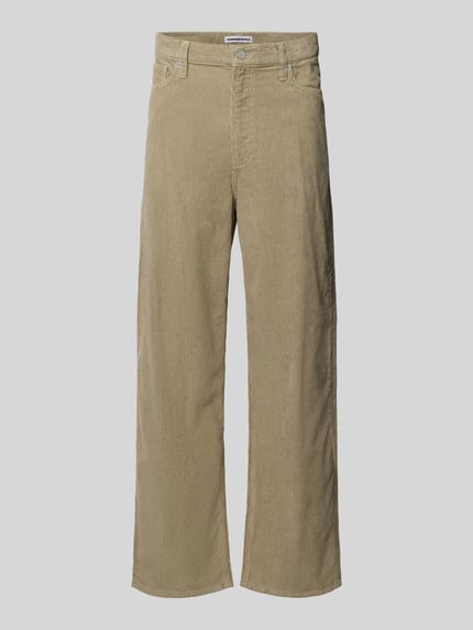 Spodnie z szerokimi nogawkami ze spodnie sztruksowe z mieszanka bawełny model 'JAAMEO' Shop The Look MANNEQUINE