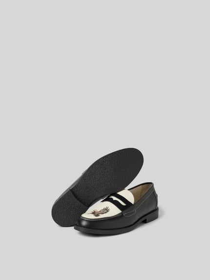 Duke & Dexter Penny-loafers van echt leer Offwhite - 5