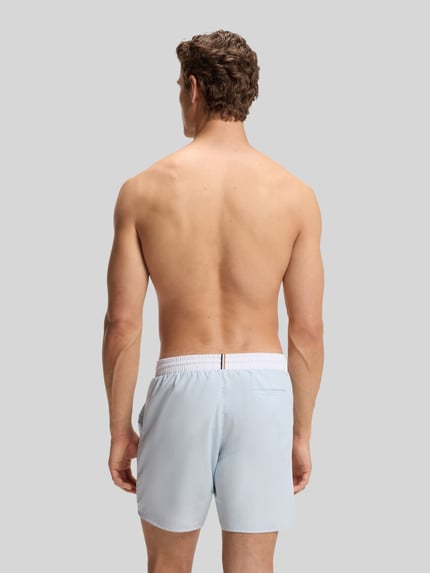 BOSS Regular Fit Badehose mit Logo-Print Modell 'STARFISH' Hellblau 4