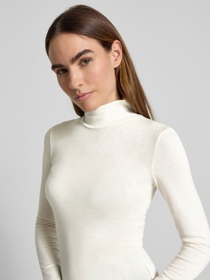 GUESS Longsleeve mit Stehkragen Modell 'ANITA' Ecru 3