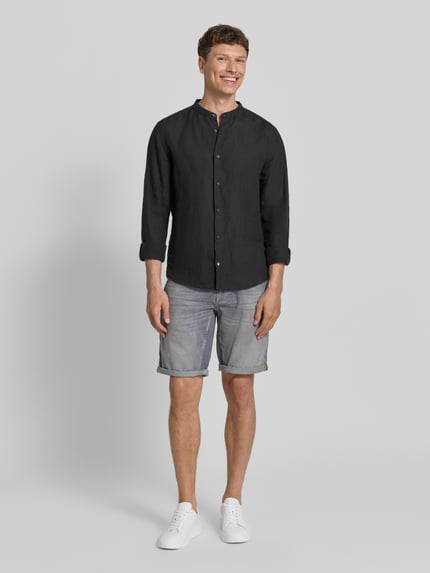 PME Legend Regular Fit Jeansshorts im 5-Pocket-Design Mittelgrau 1