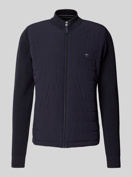 Fynch-Hatton Gebreid jack met ritssluiting Marineblauw - 2