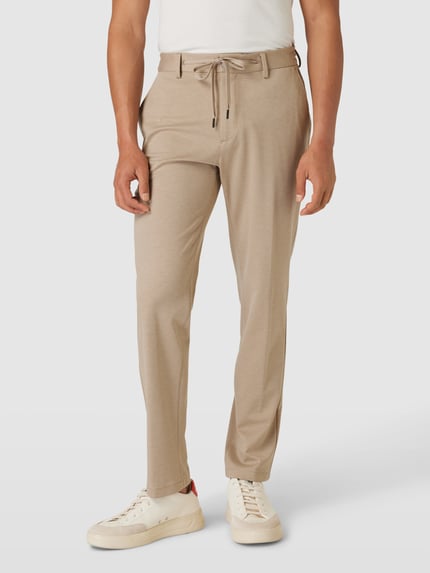 s.Oliver BLACK LABEL Slim Fit Jogpants aus Stretch-Jersey Modell 's.O JOGG' Beige 4