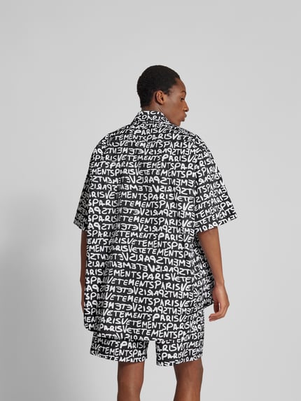 VETEMENTS Oversized vrijetijdsoverhemd met knoopsluiting Zwart - 5