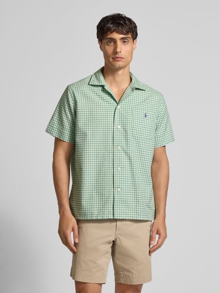 Polo Ralph Lauren Classic fit vrijetijdsoverhemd met borstzak Kaki - 4