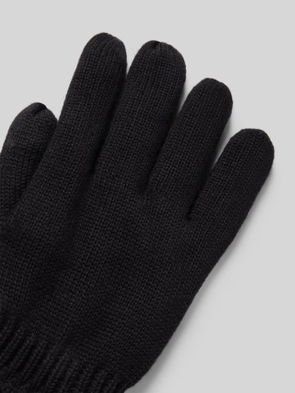 camel active Handschuhe mit geripptem Abschluss Dunkelgrau Melange 3