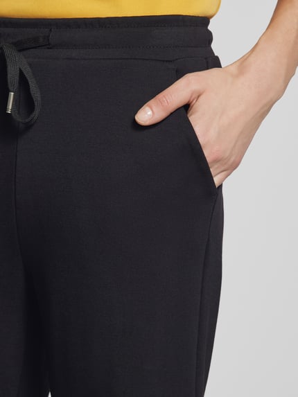 Soyaconcept Spodnie dresowe o kroju regular fit z tunelem model ‘Banu’ Czarny 3