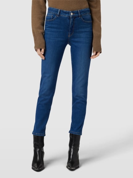 Marc Cain Jeansy o kroju skinny fit z 5 kieszeniami Jeansowy niebieski 4