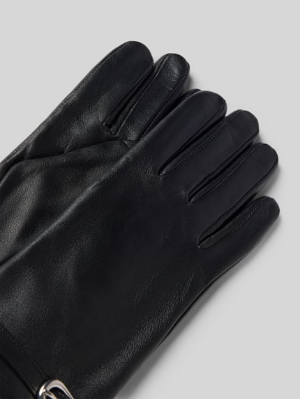 Roeckl Handschuh aus Schafsnappa mit Schnalle Black 3