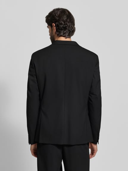 s.Oliver BLACK LABEL 2-knoops colbert met reverskraag, model 'Pure' Zwart - 5