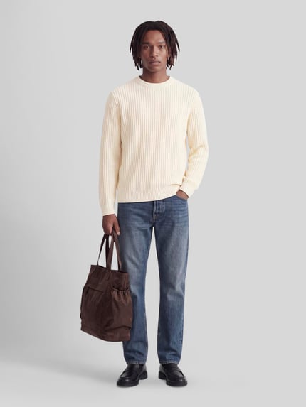 JACK & JONES Pullover mit Label-Detail Offwhite 1
