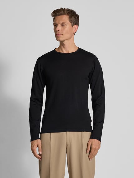Casual Friday Pullover aus Wollmischung Black 4